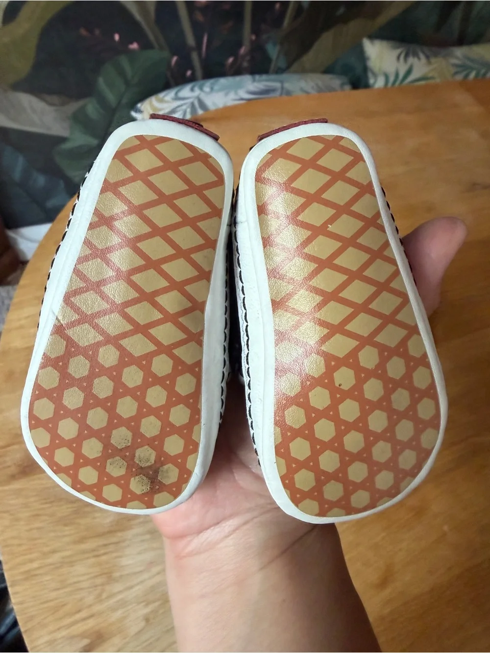 Vans Baby Checkerboard Slip-On Shoes - Black & White
